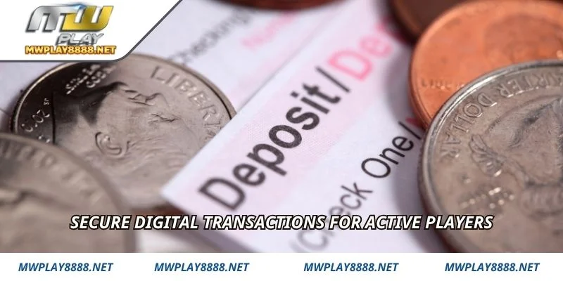 Secure digital transactions for active players