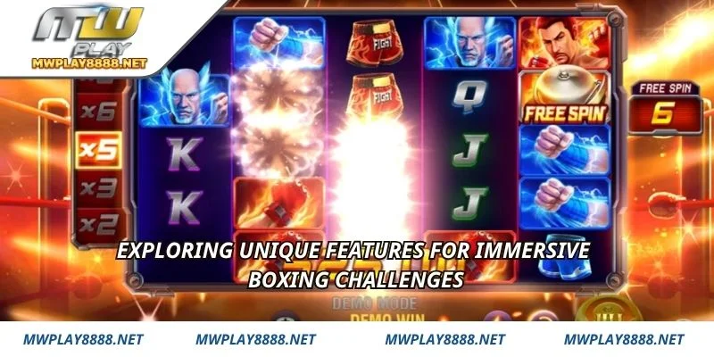 Exploring unique features for immersive boxing challenges