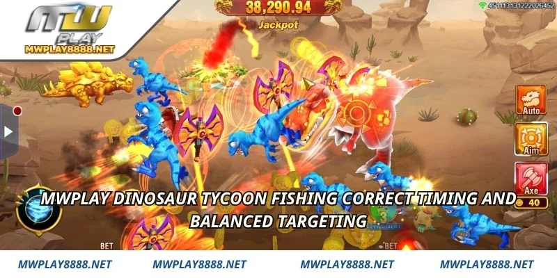mwplay Dinosaur Tycoon Fishing correct timing and balanced targeting