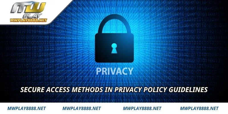 Secure access methods in Privacy Policy guidelines