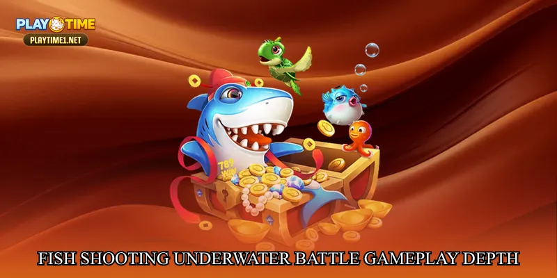 Fish shooting underwater battle gameplay depth